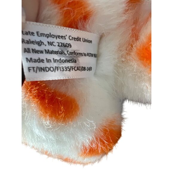 Fat Cat Steven Smith Tabby Kitty Plush Orange White Red Bowtie State Employees - Picture 6 of 6